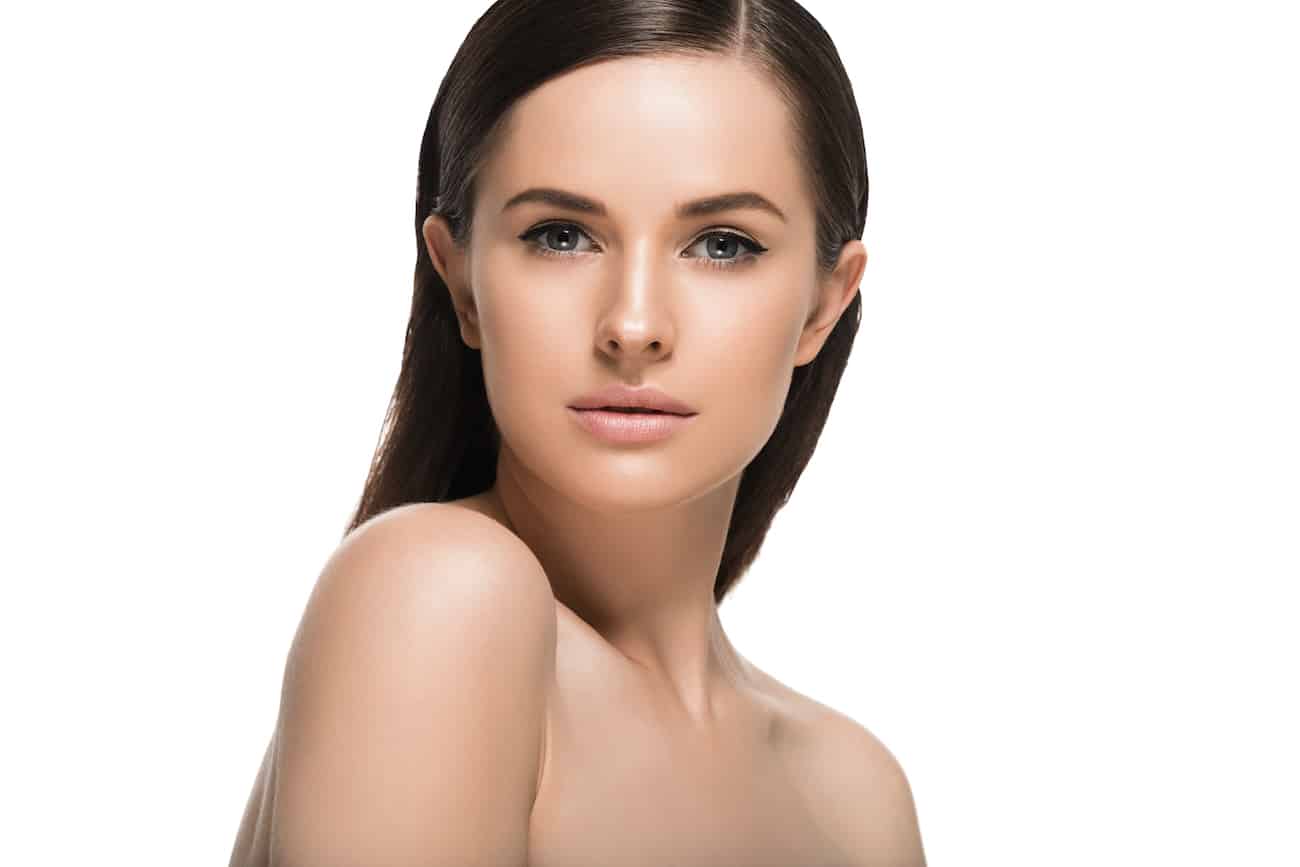 woman with perfect clean skin